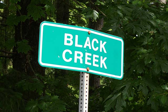 Black Creek sign